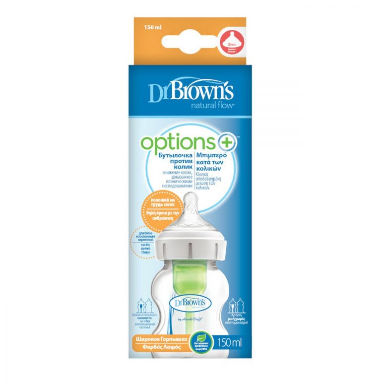 Dr.Browns Options+ AntiColic 150ml Bottle McGrane's Pharmacy